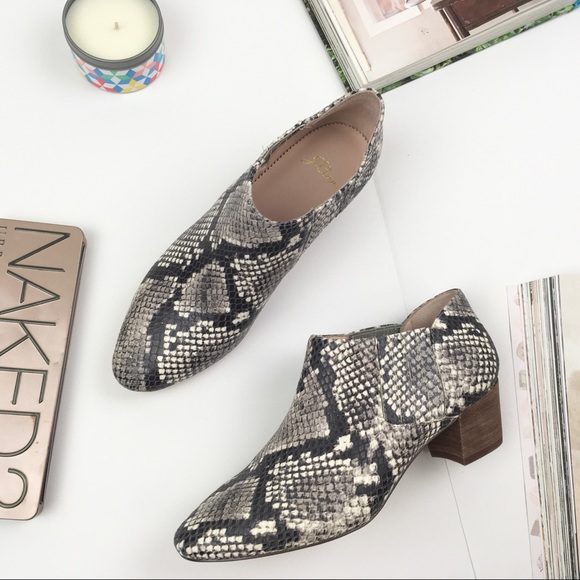 J. Crew Shoes - J.Crew NWOT Snake Embossed Ankle Bootie